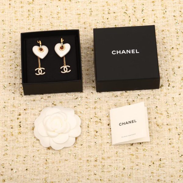 réplica,joyas,joyería,1:1,replica,fake,lujo,barato Pendientes Chanel Love Doble C