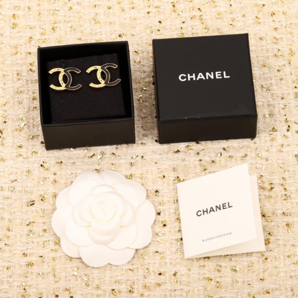 réplica,joyas,joyería,1:1,replica,fake,lujo,barato Pendientes Chanel doble c