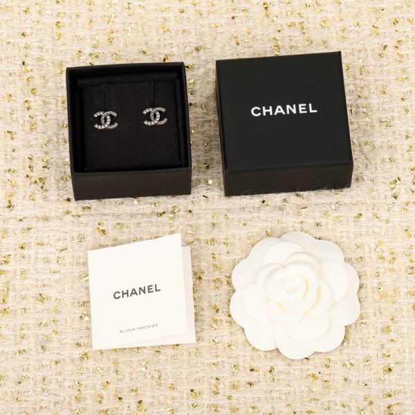 réplica,joyas,joyería,1:1,replica,fake,lujo,barato Pendientes Chanel doble c