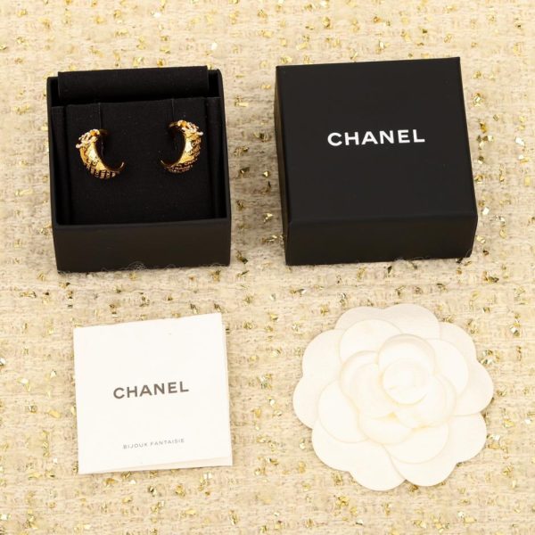 réplica,joyas,joyería,1:1,replica,fake,lujo,barato Pendientes con letras Chanel