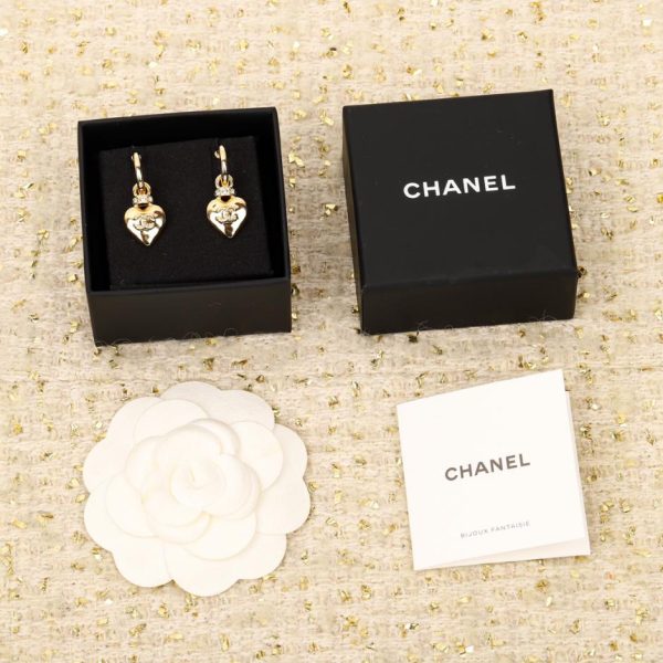 réplica,joyas,joyería,1:1,replica,fake,lujo,barato Chanel amor pendientes doble c
