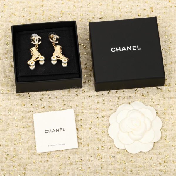 réplica,joyas,joyería,1:1,replica,fake,lujo,barato Pendientes de skate Chanel