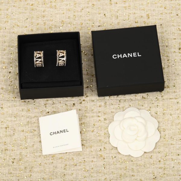 réplica,joyas,joyería,1:1,replica,fake,lujo,barato Pendientes con letras Chanel