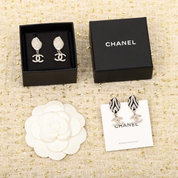 réplica,joyas,joyería,1:1,replica,fake,lujo,barato Pendientes Chanel estrella de cinco puntas doble C