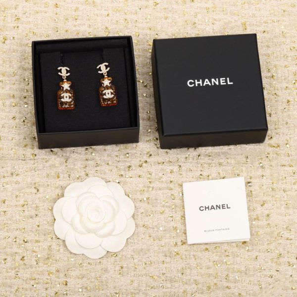 réplica,joyas,joyería,1:1,replica,fake,lujo,barato Pendientes de botella de agua Chanel
