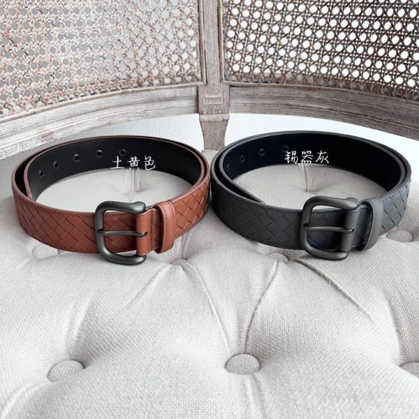 réplica,joyas,joyería,1:1,replica,fake,lujo,barato Cinturón ancho informal de negocios para hombre BV