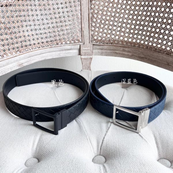 réplica,joyas,joyería,1:1,replica,fake,lujo,barato Cinturón ancho informal de negocios para hombre BV