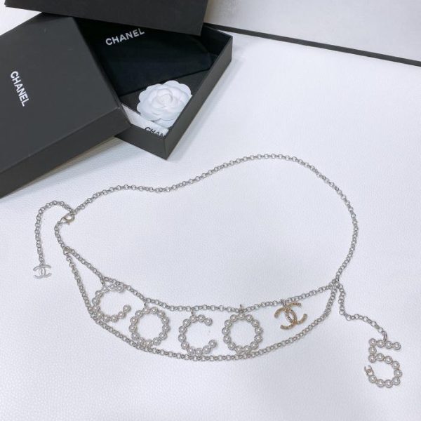 réplica,joyas,joyería,1:1,replica,fake,lujo,barato Cadena de cintura CC de metal Chanel 24cc 90cm