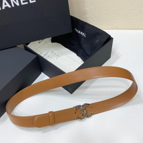 réplica,joyas,joyería,1:1,replica,fake,lujo,barato Chanel 24C piel de becerro 3,0 cm