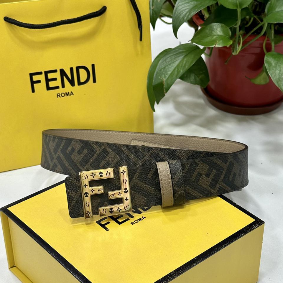 réplica,joyas,joyería,1:1,replica,fake,lujo,barato réplica,joyas,joyería,1:1,replica,fake,lujo,barato Cinturón reversible de doble trabilla FENDI