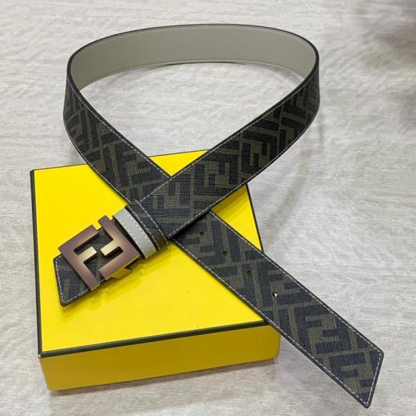réplica,joyas,joyería,1:1,replica,fake,lujo,barato FENDI Cinturón reversible de doble presilla de 4,0 cm de ancho