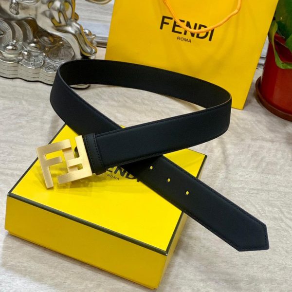 réplica,joyas,joyería,1:1,replica,fake,lujo,barato FENDl ancho 40MM piel de becerro original de doble cara