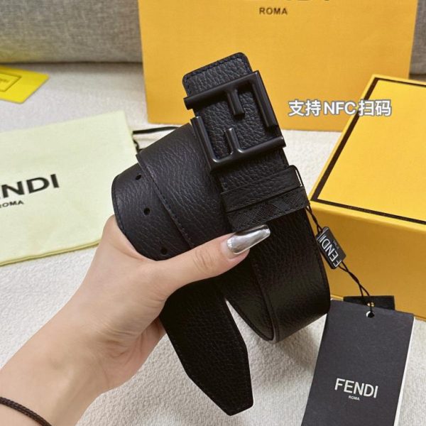 réplica,joyas,joyería,1:1,replica,fake,lujo,barato Cinturón FENDI doble ancho 4.0cm
