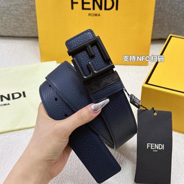 réplica,joyas,joyería,1:1,replica,fake,lujo,barato Cinturón FENDI doble ancho 4.0cm