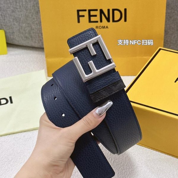 réplica,joyas,joyería,1:1,replica,fake,lujo,barato Cinturón FENDI doble ancho 4.0cm