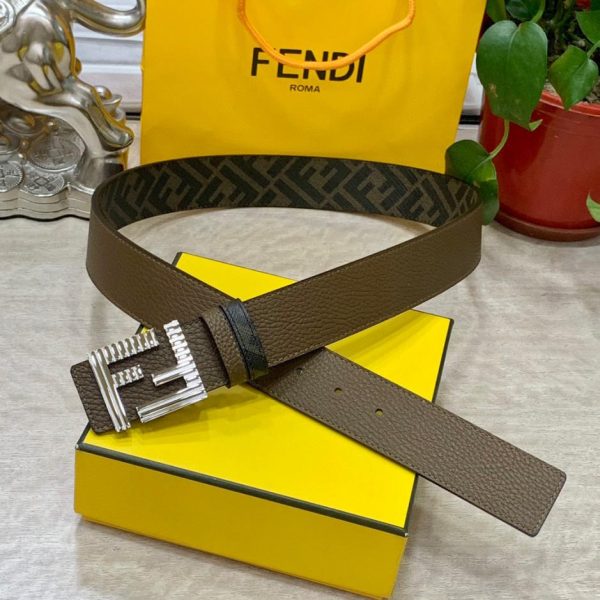 réplica,joyas,joyería,1:1,replica,fake,lujo,barato FENDI Cinturón reversible de doble presilla de 4,0 cm de ancho