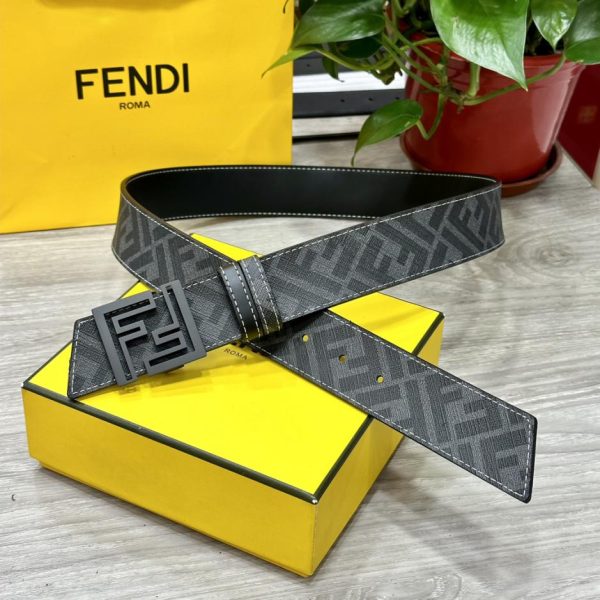 réplica,joyas,joyería,1:1,replica,fake,lujo,barato FENDI Cinturón reversible de doble presilla de 4,0 cm de ancho