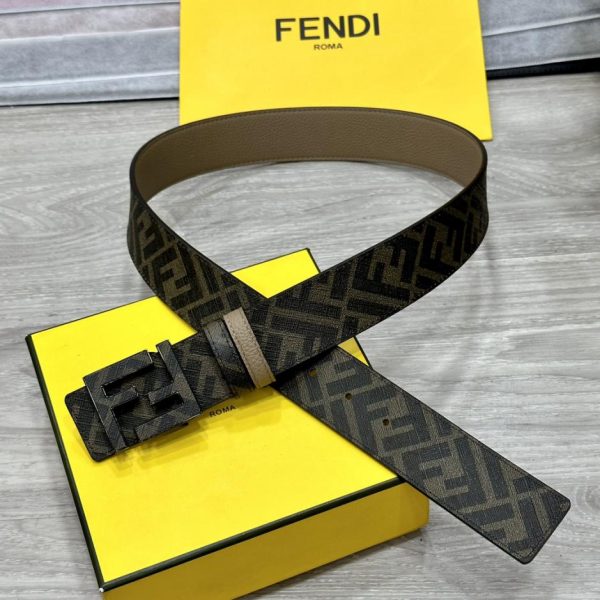 réplica,joyas,joyería,1:1,replica,fake,lujo,barato Cinturón reversible de doble trabilla FENDI
