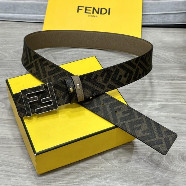 réplica,joyas,joyería,1:1,replica,fake,lujo,barato Cinturón reversible de doble trabilla FENDI