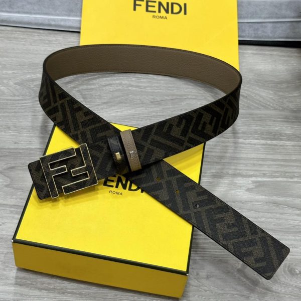 réplica,joyas,joyería,1:1,replica,fake,lujo,barato Cinturón reversible de doble trabilla FENDI