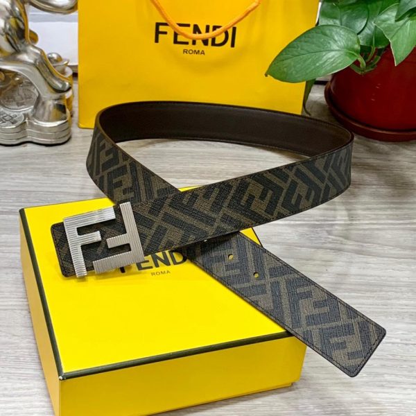 réplica,joyas,joyería,1:1,replica,fake,lujo,barato Cinturón reversible de doble trabilla FENDI