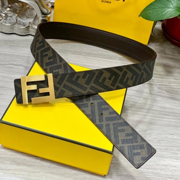 réplica,joyas,joyería,1:1,replica,fake,lujo,barato Cinturón reversible de doble trabilla FENDI