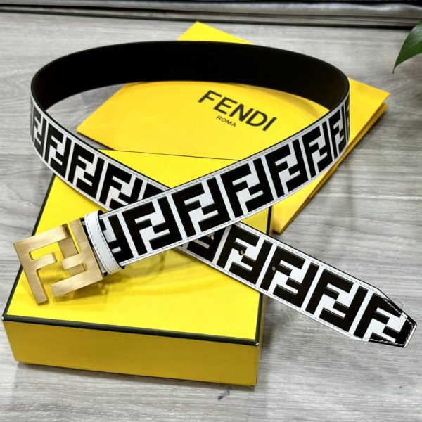 réplica,joyas,joyería,1:1,replica,fake,lujo,barato FENDI Cinturón ancho con logo de 38 mm de ancho