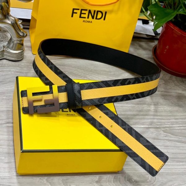 réplica,joyas,joyería,1:1,replica,fake,lujo,barato FENDI Cinturón reversible de doble presilla de 4,0 cm de ancho