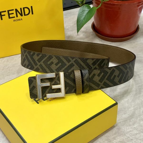 réplica,joyas,joyería,1:1,replica,fake,lujo,barato Cinturón reversible de doble trabilla FENDI