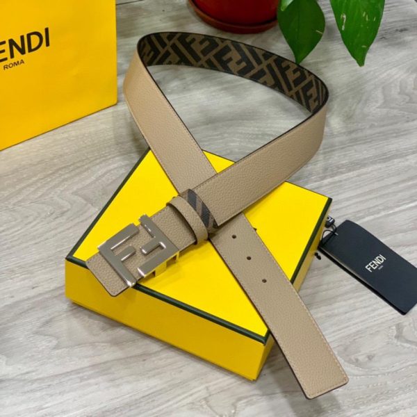 réplica,joyas,joyería,1:1,replica,fake,lujo,barato Cinturón reversible de doble trabilla FENDI