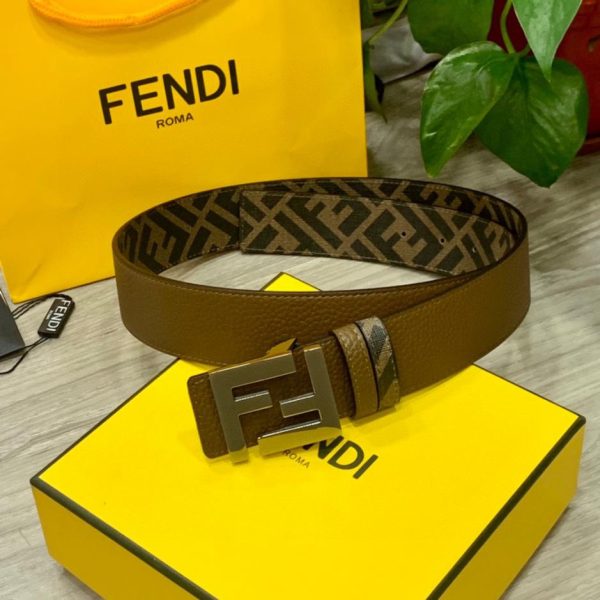 réplica,joyas,joyería,1:1,replica,fake,lujo,barato Cinturón reversible de doble trabilla FENDI