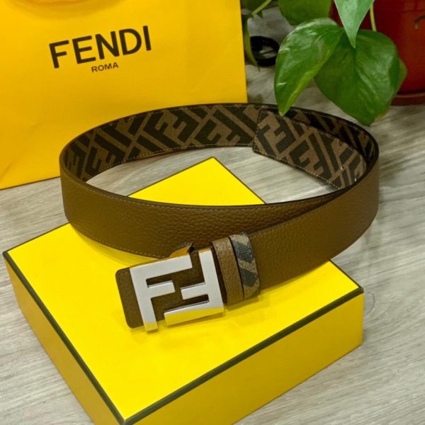 réplica,joyas,joyería,1:1,replica,fake,lujo,barato Cinturón reversible de doble trabilla FENDI