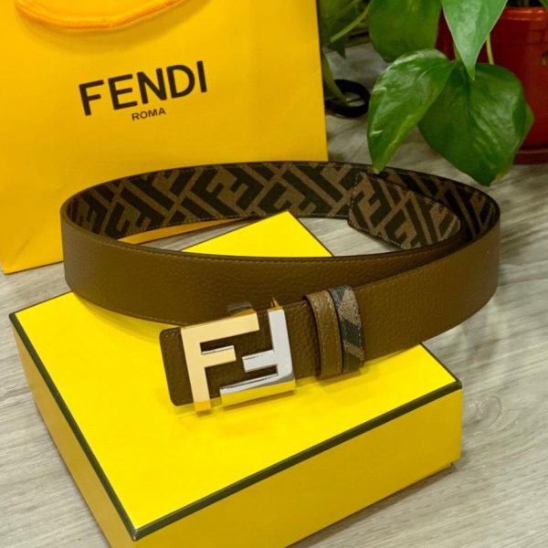 réplica,joyas,joyería,1:1,replica,fake,lujo,barato Cinturón reversible de doble trabilla FENDI