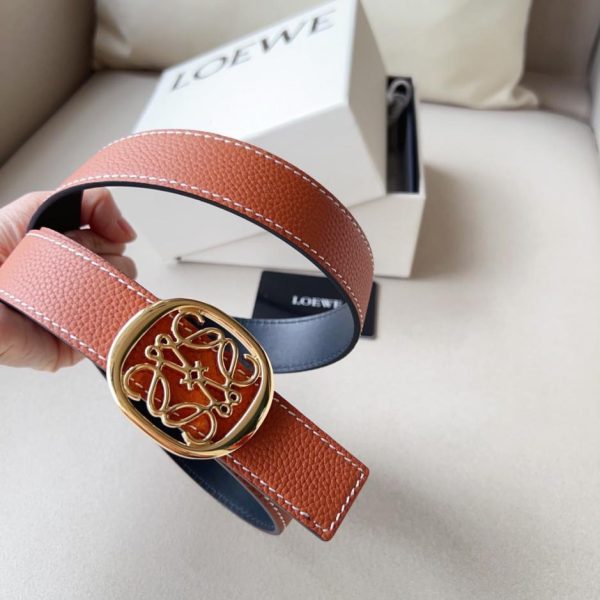 réplica,joyas,joyería,1:1,replica,fake,lujo,barato Cinturón Anagrama LOEWE de piel vacuna