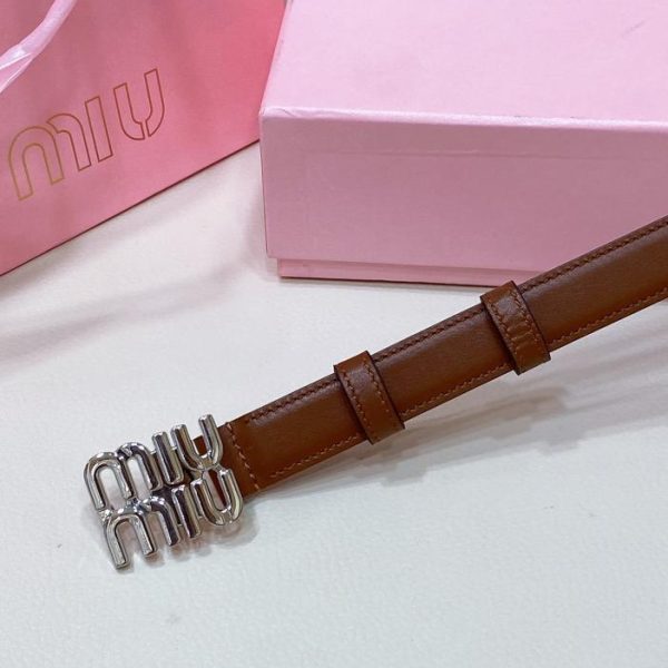 réplica,joyas,joyería,1:1,replica,fake,lujo,barato Cinturón Miu Miu ancho 3 hebilla oro antiguo