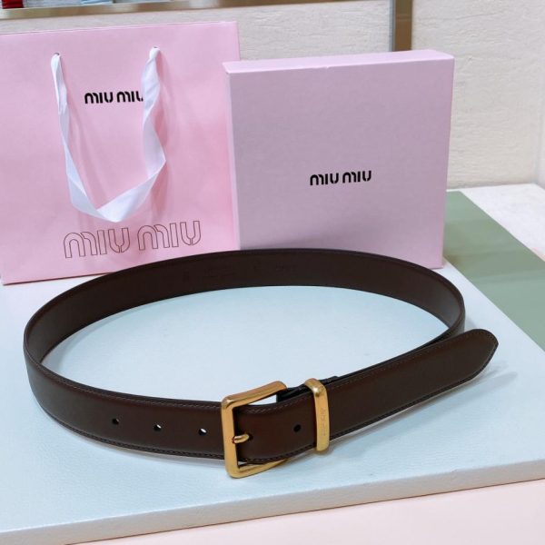 réplica,joyas,joyería,1:1,replica,fake,lujo,barato Miu Miu cinturón con hebilla metálica 3.5