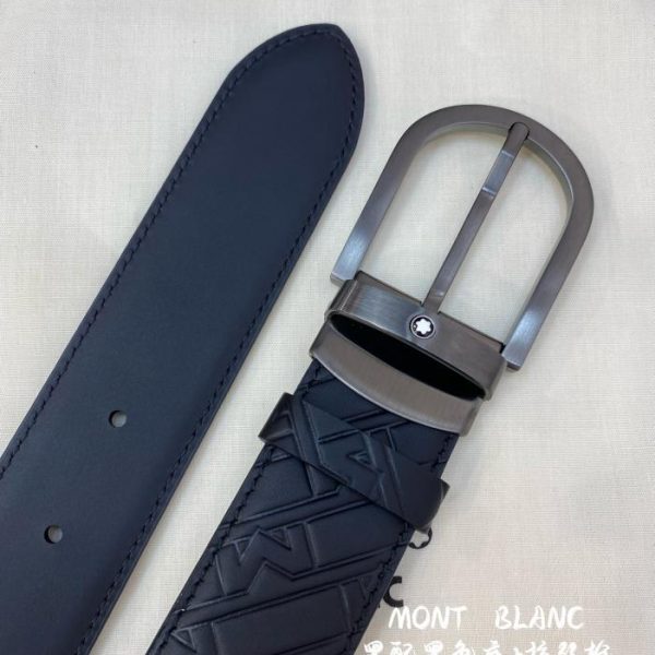 réplica,joyas,joyería,1:1,replica,fake,lujo,barato Cinturón Montblanc de 3,5 cm de ancho.