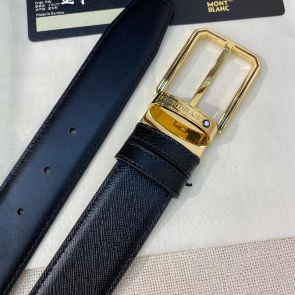 réplica,joyas,joyería,1:1,replica,fake,lujo,barato Cinturón Montblanc de 3,5 cm de ancho.
