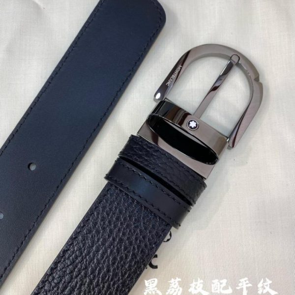 réplica,joyas,joyería,1:1,replica,fake,lujo,barato Cinturón Montblanc de 3,5 cm de ancho.