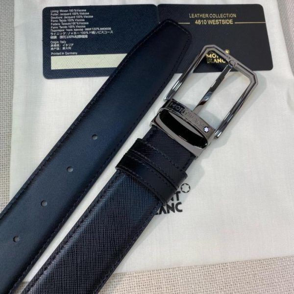 réplica,joyas,joyería,1:1,replica,fake,lujo,barato Cinturón Montblanc de 3,5 cm de ancho.