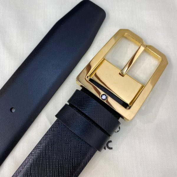 réplica,joyas,joyería,1:1,replica,fake,lujo,barato Cinturón Montblanc de 3,5 cm de ancho.