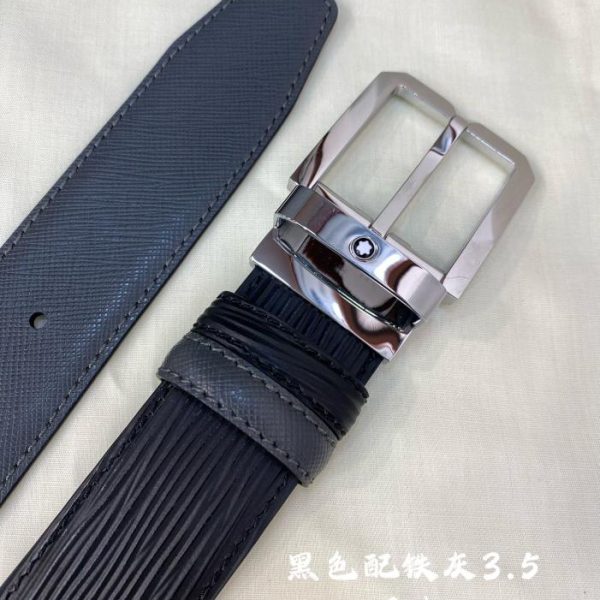 réplica,joyas,joyería,1:1,replica,fake,lujo,barato Cinturón Montblanc de 3,5 cm de ancho.