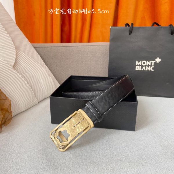 réplica,joyas,joyería,1:1,replica,fake,lujo,barato Montblanc hombre ancho 3,5 cm.
