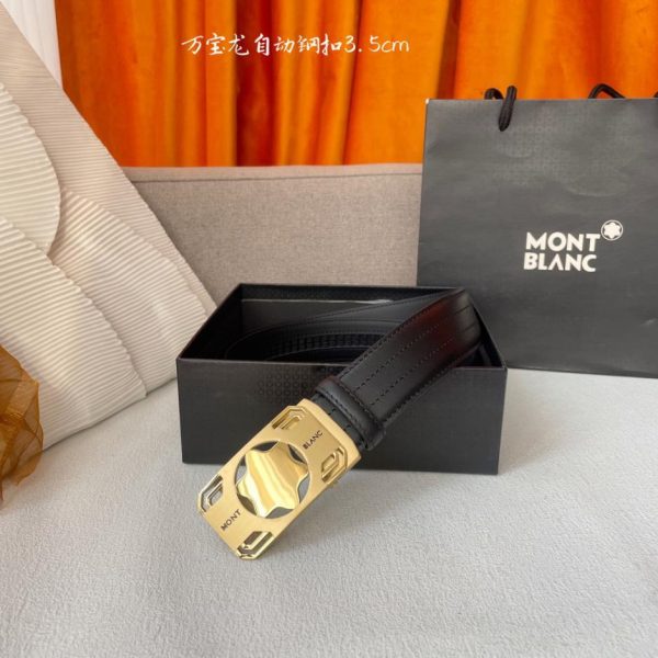 réplica,joyas,joyería,1:1,replica,fake,lujo,barato Montblanc hombre ancho 3,5 cm.