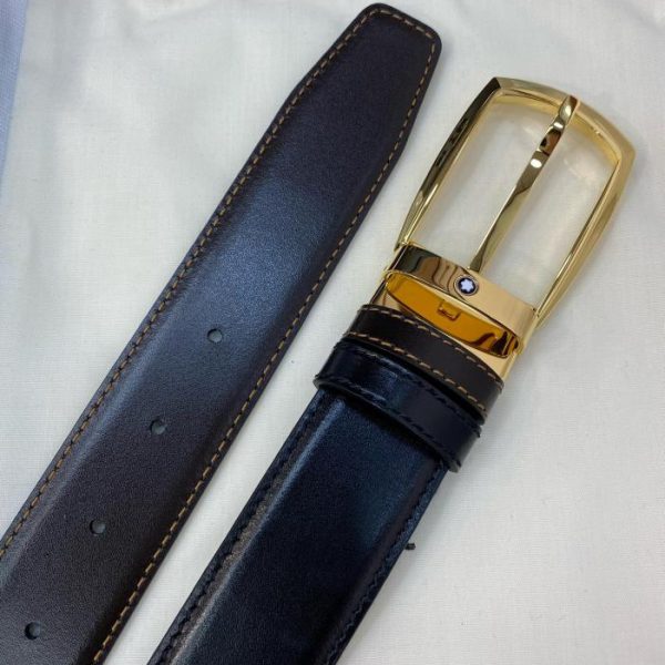 réplica,joyas,joyería,1:1,replica,fake,lujo,barato Cinturón Montblanc de 3,5 cm de ancho.