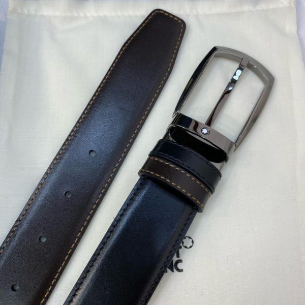 réplica,joyas,joyería,1:1,replica,fake,lujo,barato Cinturón Montblanc de 3,5 cm de ancho.