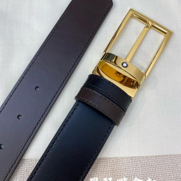 réplica,joyas,joyería,1:1,replica,fake,lujo,barato Cinturón Montblanc de 3,5 cm de ancho.