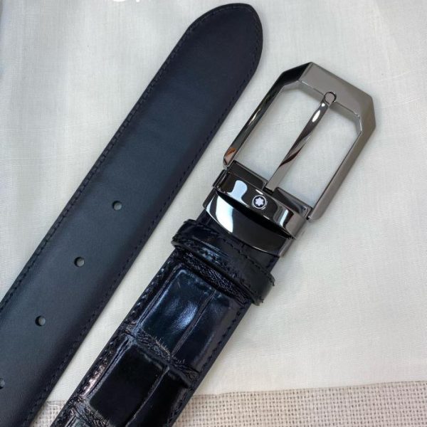 réplica,joyas,joyería,1:1,replica,fake,lujo,barato Cinturón Montblanc de 3,5 cm de ancho.
