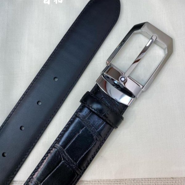 réplica,joyas,joyería,1:1,replica,fake,lujo,barato Cinturón Montblanc de 3,5 cm de ancho.