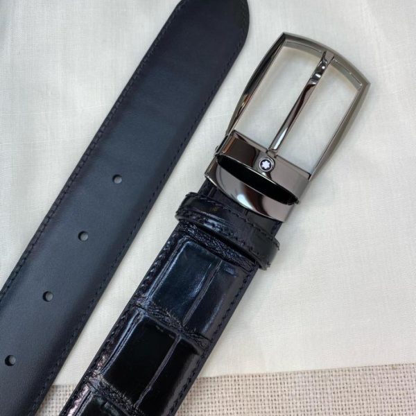 réplica,joyas,joyería,1:1,replica,fake,lujo,barato Cinturón Montblanc de 3,5 cm de ancho.